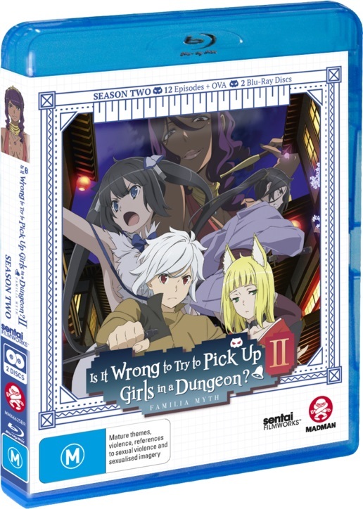 Is It Wrong To Try To Pick Up Girls In A Dungeon? - Season Two on Blu-ray image