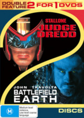 Judge Dredd / Battlefield Earth - Double Feature (2 Disc Set) on DVD Judge Dredd / Battlefield Earth - Double Feature (2 Disc Set) on DVD