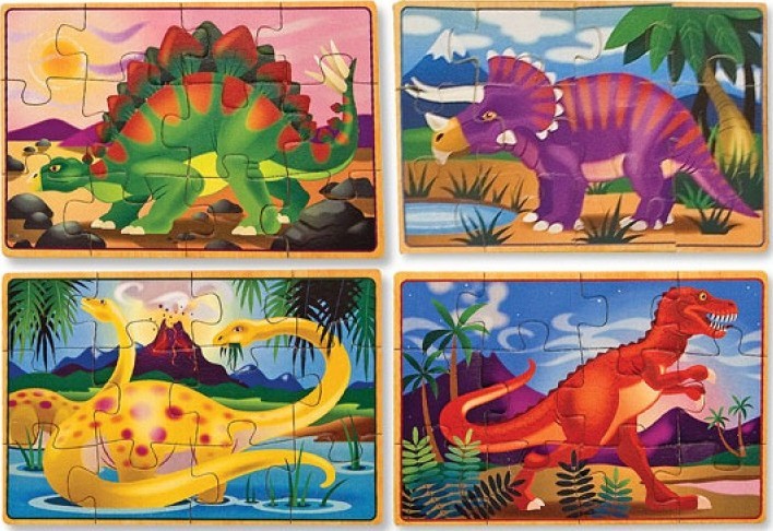 Melissa & Doug: Dinosaur Jigsaw Puzzles in a Box image