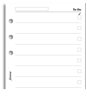 Filofax Personal - To Do Pad (20 Sheets)Filofax Personal - To Do Pad (20 Sheets)