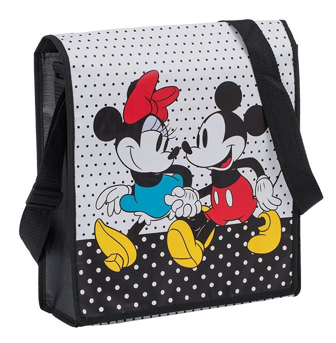 Mickey & Minnie - Recycled Messenger Tote image