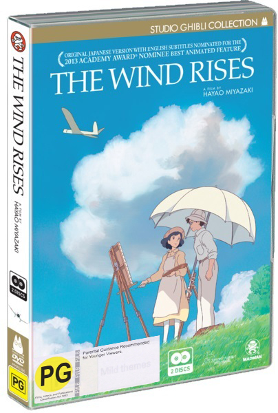 The Wind Rises on DVD image
