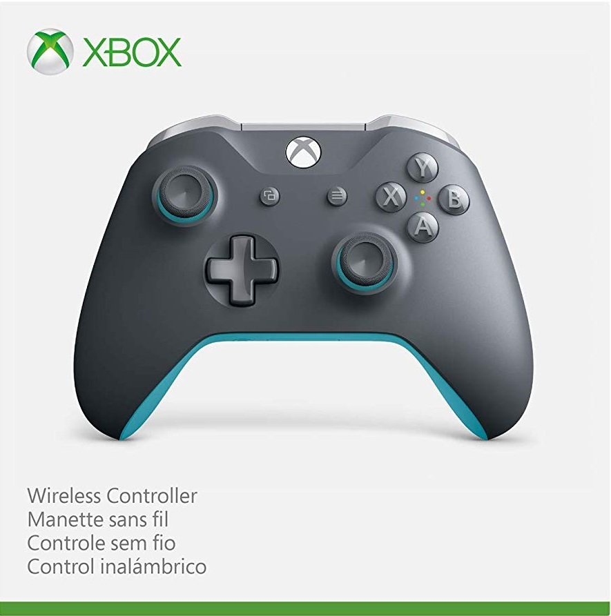 Xbox One Wireless Controller - Grey and Blue on Xbox One