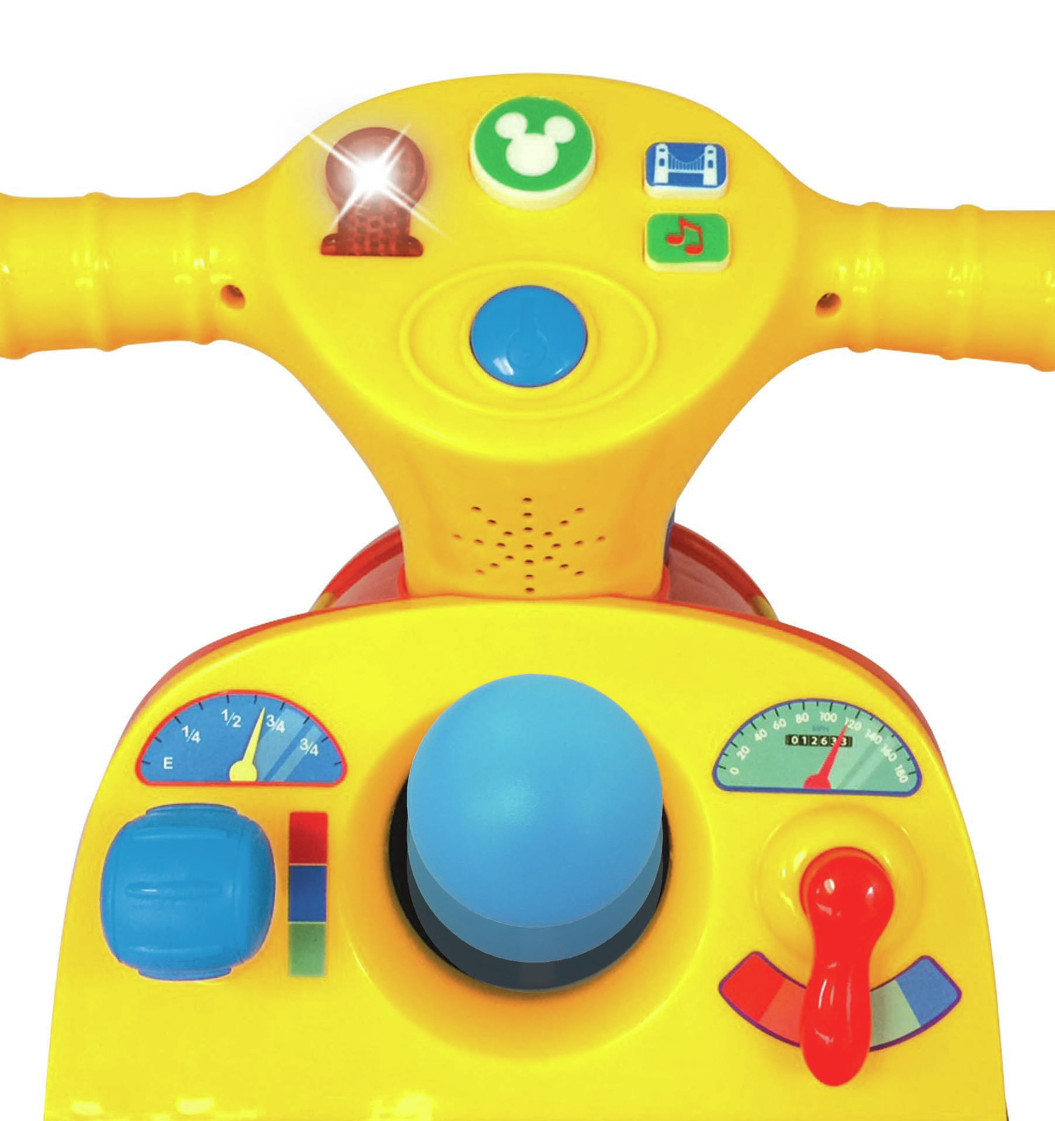 Kiddieland: Pick & Pop Train Activity Ride-On - Mickey Mouse image