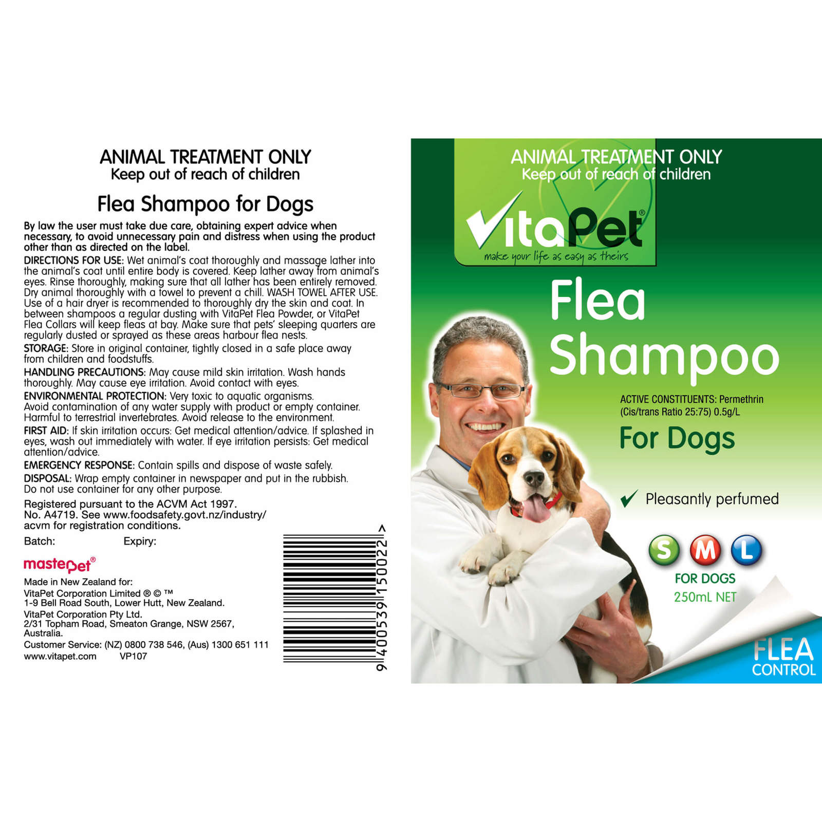 Buy Vitapet Flea Shampoo (250ml) at Mighty Ape NZ