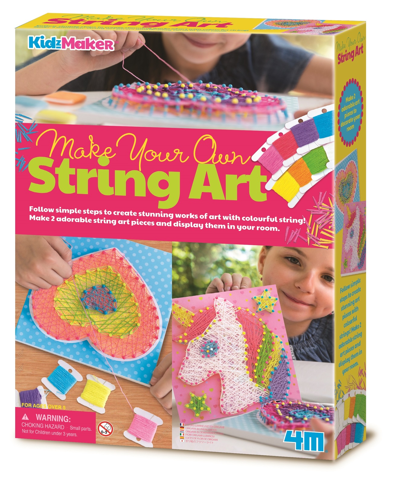 Buy 4M KidzMaker Make Your Own String Art Kit at Mighty Ape NZ