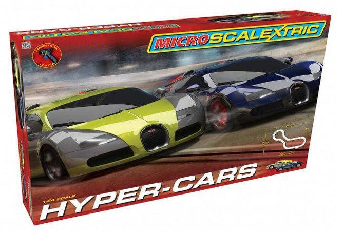 Scalextric Micro Hyper-Cars 1/64 Slot Cars Set