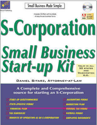 S-Corporation: Small Business Start-Up Kit by Daniel Sitarz image