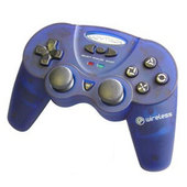 Joytech Wireless Analog Controller - Blue on PS2