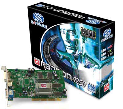 Sapphire Radeon Video Card 9250 128MB AGP VIVO image