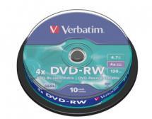 Verbatim DVD-RW 4.7GB 10Pk Spindle 4X image