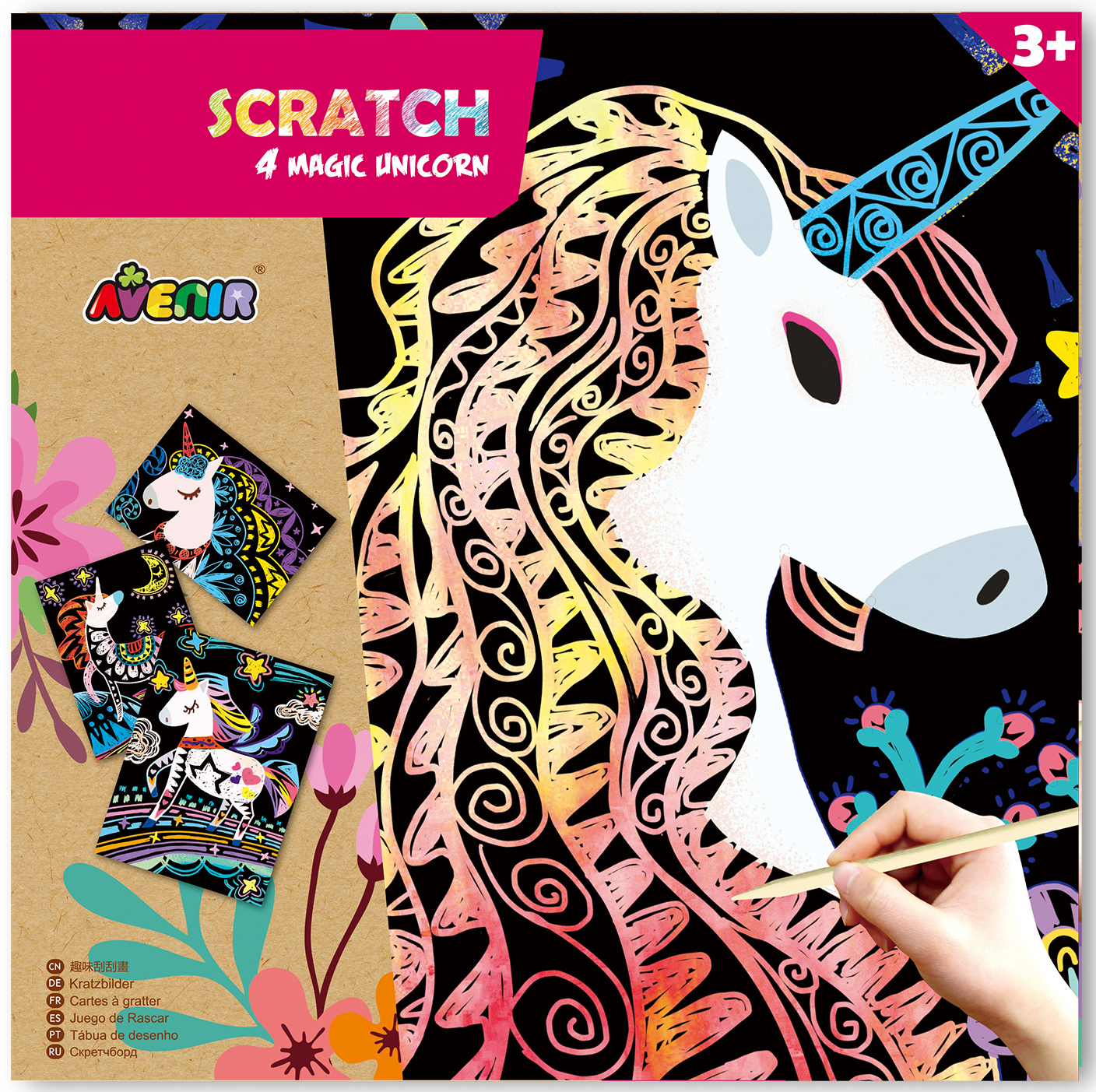 Buy Avenir Scratch Art Kit Magic Unicorns at Mighty Ape NZ