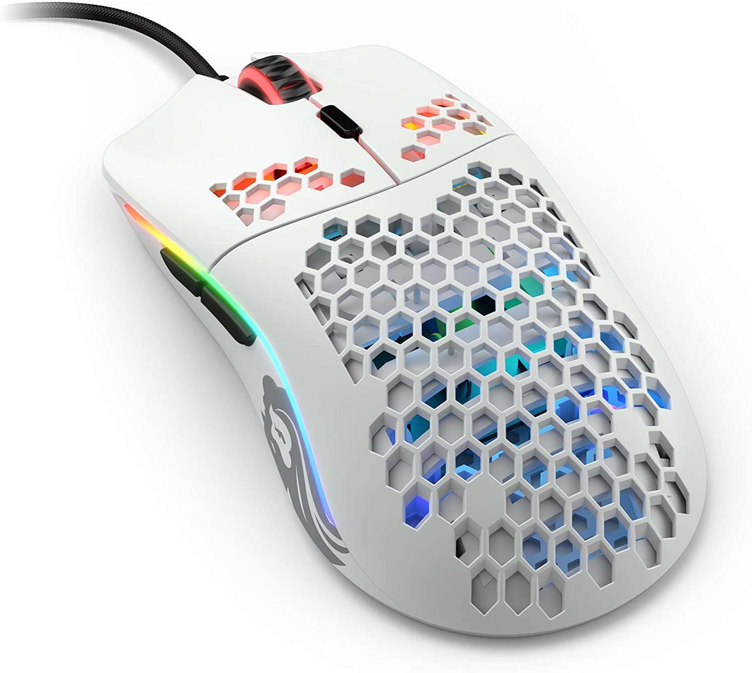 Glorious PC Gaming Model O Regular Gaming Mouse (Matte White) for PC image