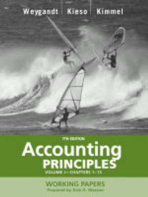 Accounting Principles: v. 1: Working Papers, Chapters 1-13 by Jerry J. Weygandt image