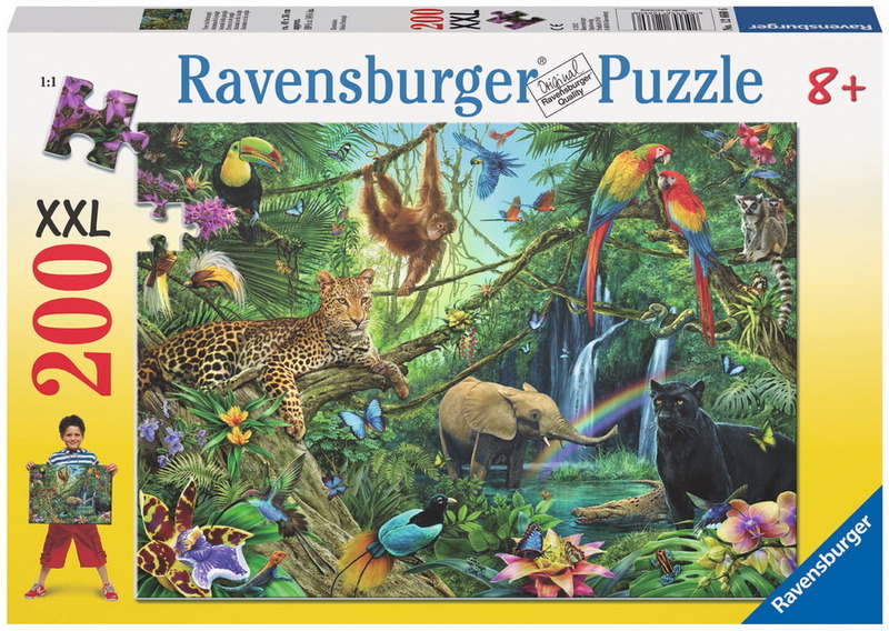 Ravensburger 200 Piece Jigsaw Puzzle - Animals in the Jungle image