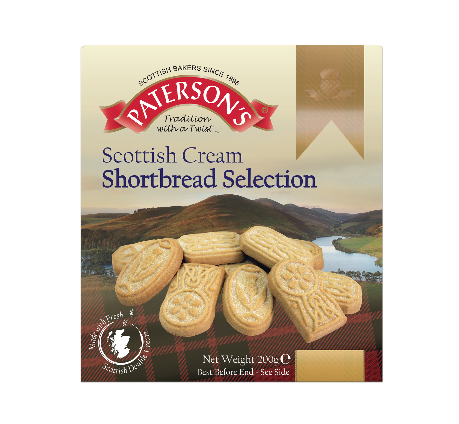 Patersons Scottish Cream Shortbread Selection 200g image