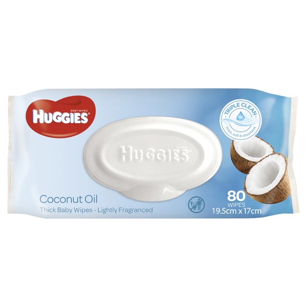 Buy Huggies Baby Wipes Coconut (80 Wipes) at Mighty Ape NZ