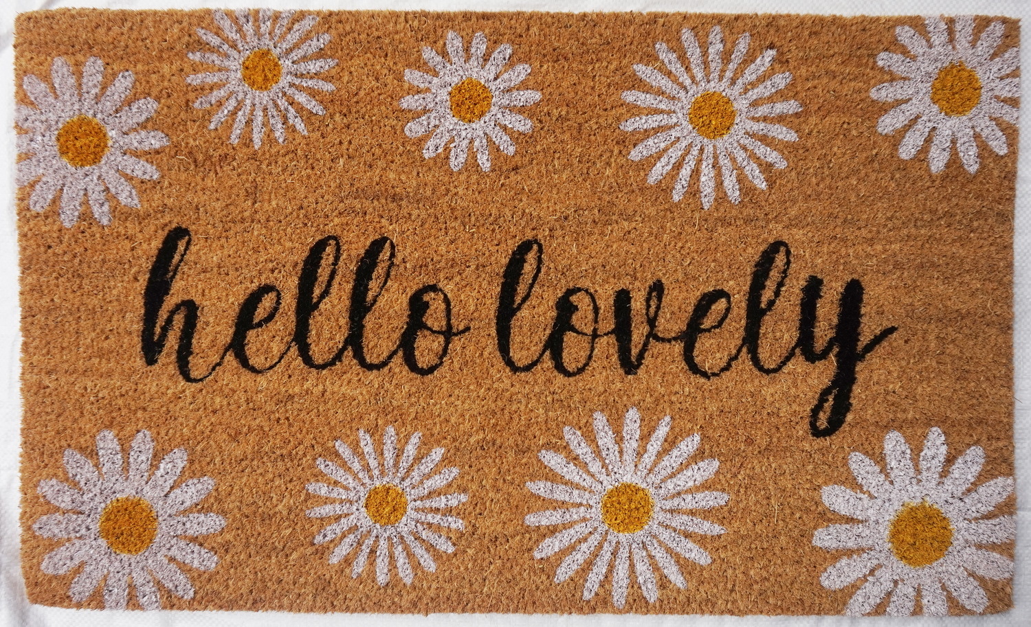 Natural Fibre Doormat - Hello Lovely image