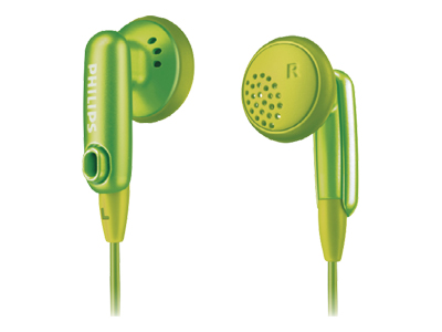 Philips SHE2616 Green Gummy Headphones for Ipod image