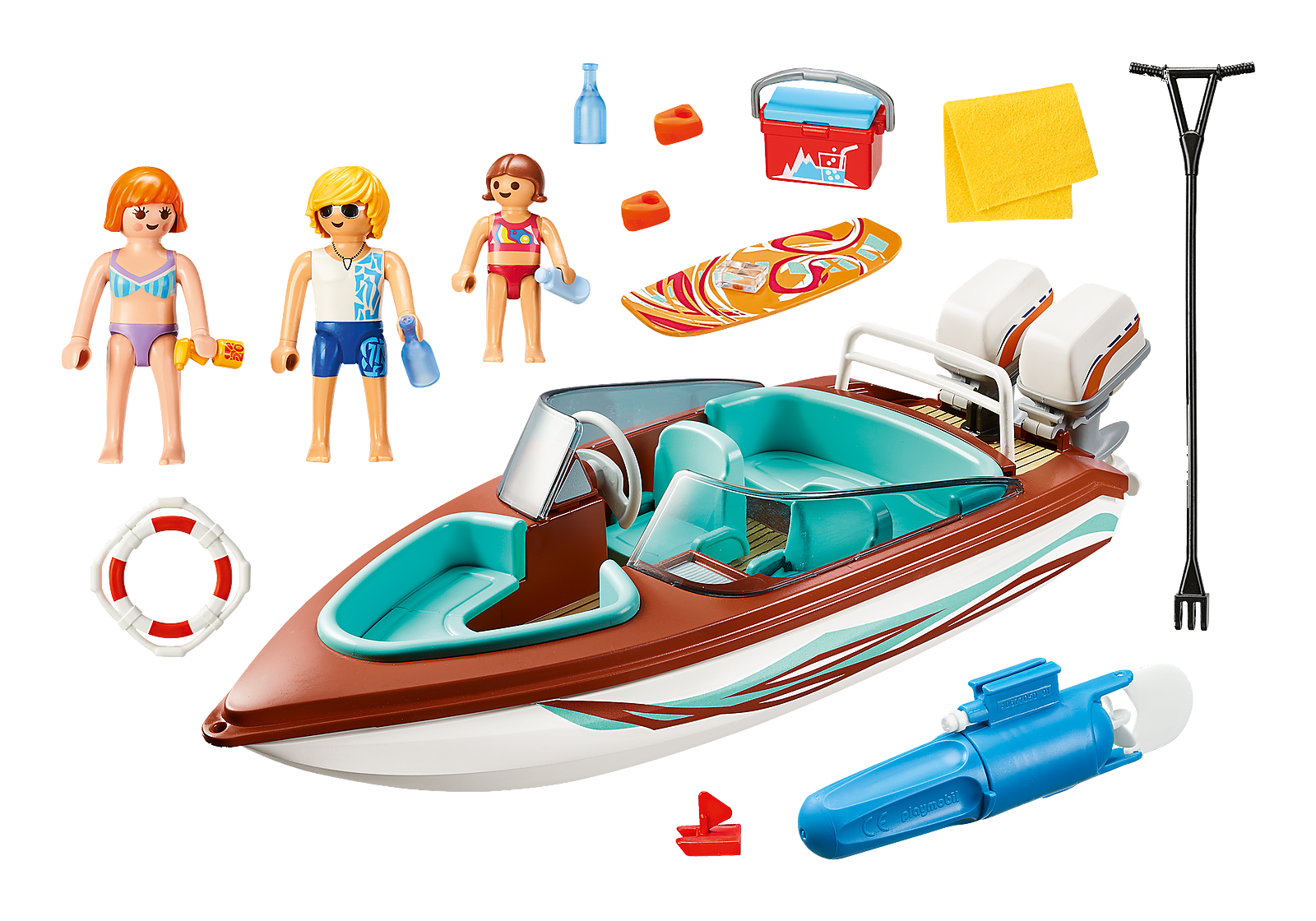 Playmobil: Family Fun - Speedboat & Underwater Motor (9428) image