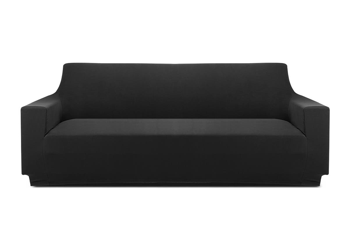 Buy Ovela 3 Seater Sofa Cover Stretch Black at Mighty Ape NZ
