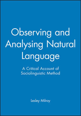 Observing and Analysing Natural Language by Lesley Milroy image