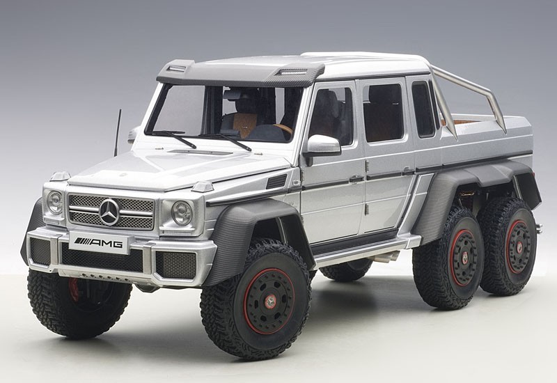 AUTOart: 1/18 Mercedes Benz G63 AMG 6x6 (Silver) - Diecast Model image