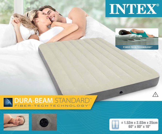 Intex Queen Deluxe Singlehigh Airbed at Mighty Ape NZ