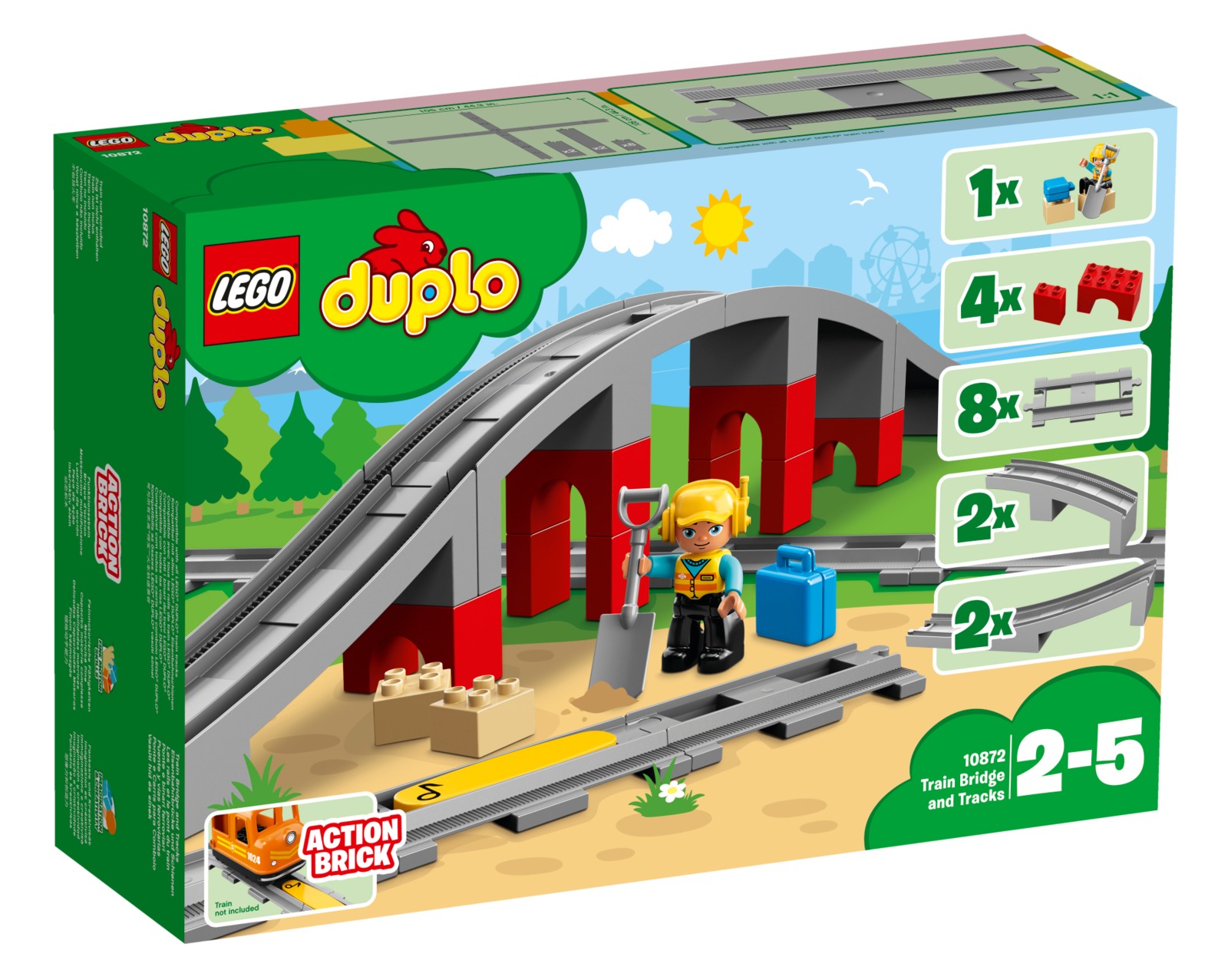 LEGO DUPLO: Train Bridge and Tracks (10872) image