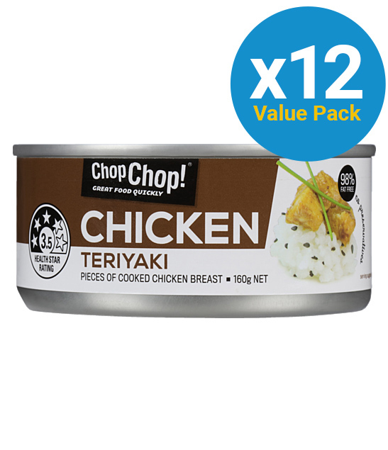Chop Chop: Chicken Chunks - Teriyaki 160g (12 Pack) image