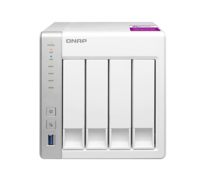 Qnap Ts-431P2-4G 4-Bay Nas (No Disk), Al314 Quad Core 1.7Ghz, 4Gb, Sata 6Gb/S, 2X Gbe Lan, 3 X Usb3.0, Hdd Hot-Swap