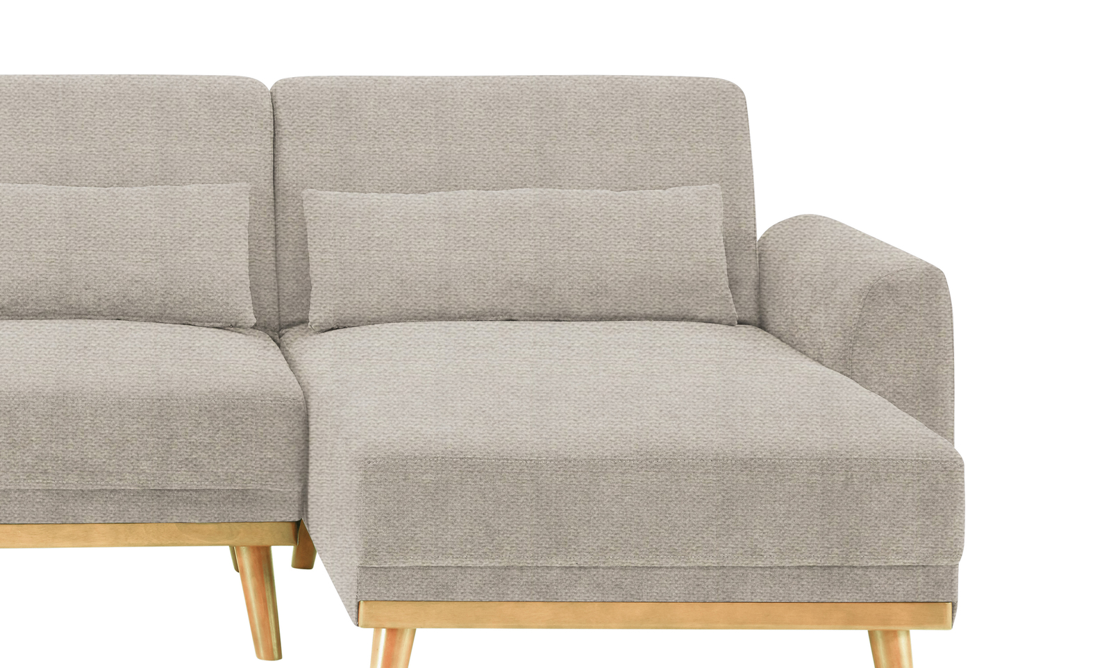 Buy Fraser Country King Size Convertible Sofa Bed with Reversible Chaise Beige at Mighty Ape NZ