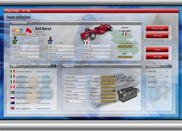 Racing Team Manager for PC image