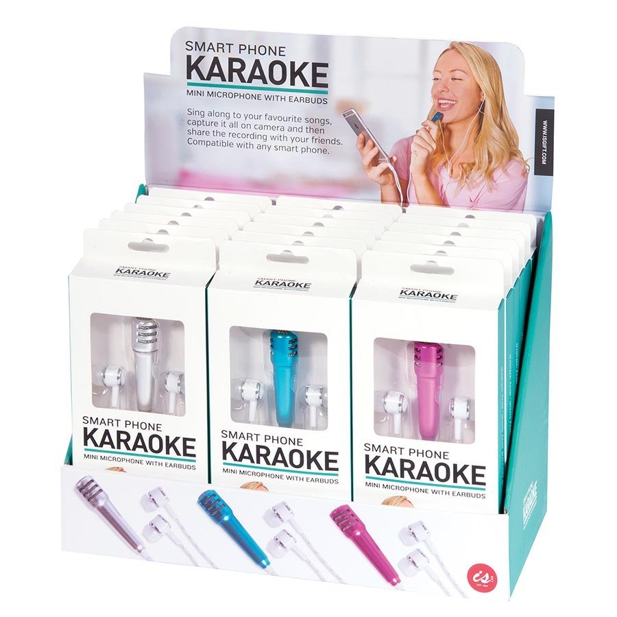 Smart Phone Karaoke - Microphone & Earbuds Asst.