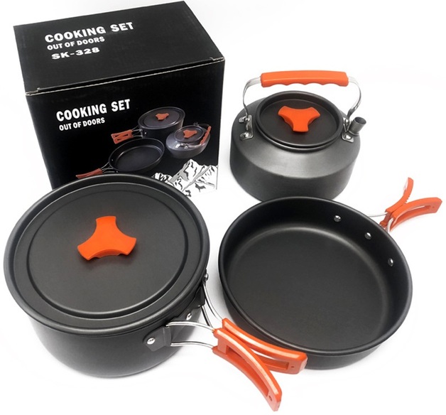 Buy HYPERANGER Aluminum Outdoor Camping Cookware Set at Mighty Ape NZ