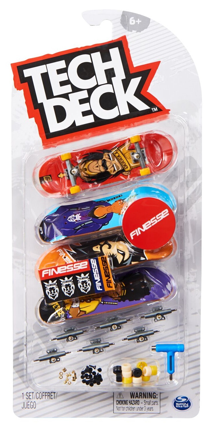 Buy Tech Deck Fingerboards 4Pack Finesse 2 at Mighty Ape NZ