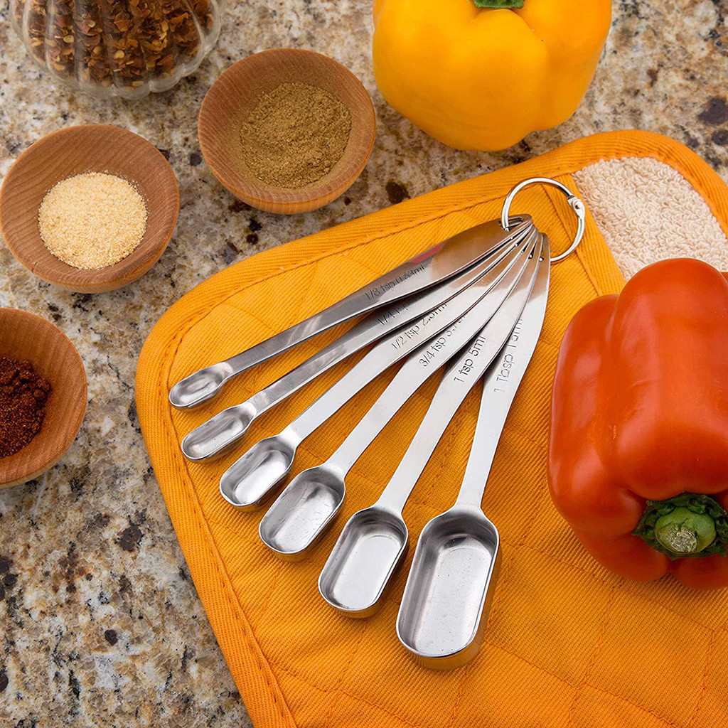 Stainless Steel Measuring Cups & Spoons image