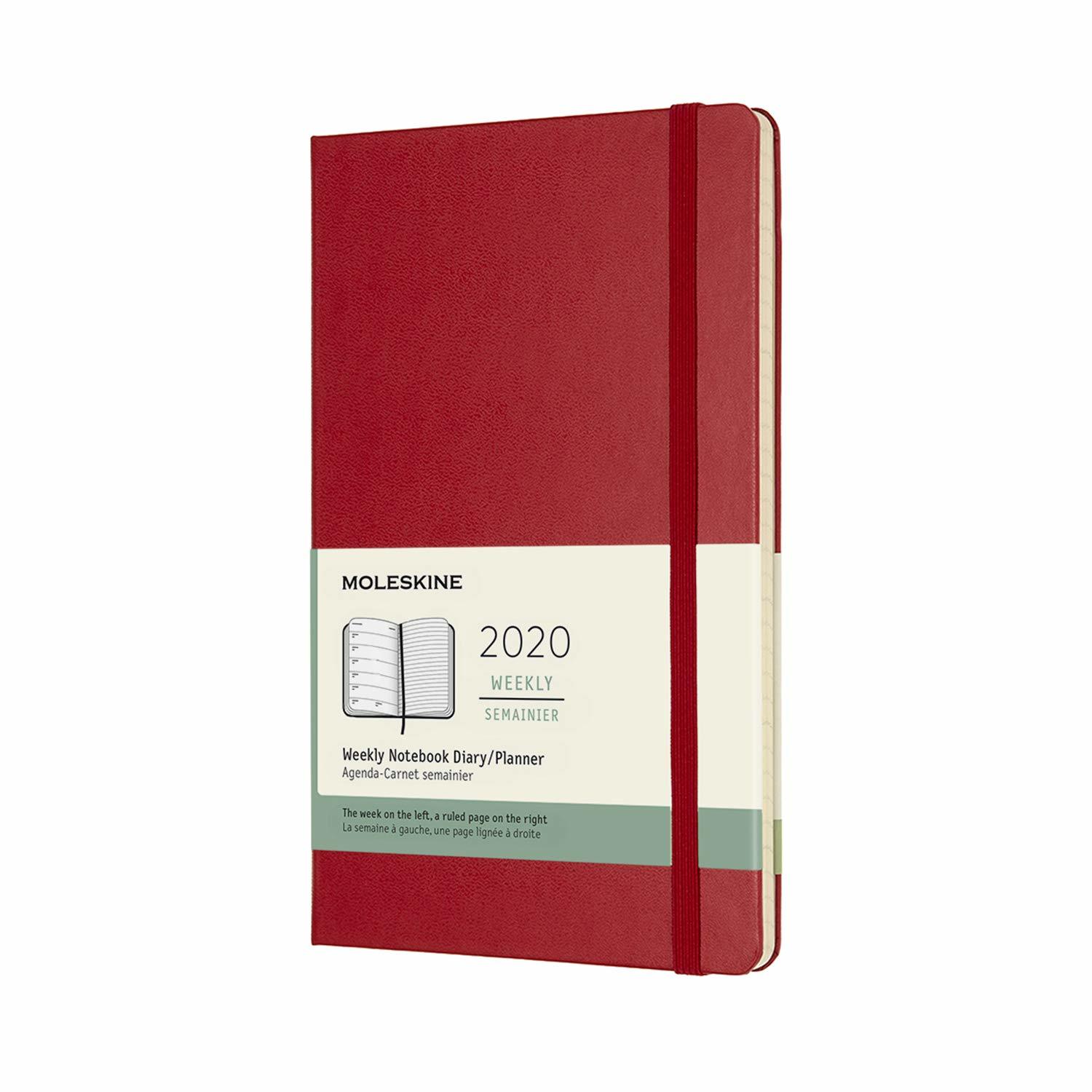 Moleskine: 2020 Diary Large Hard Cover 12 Month Weekly - Scarlet Red