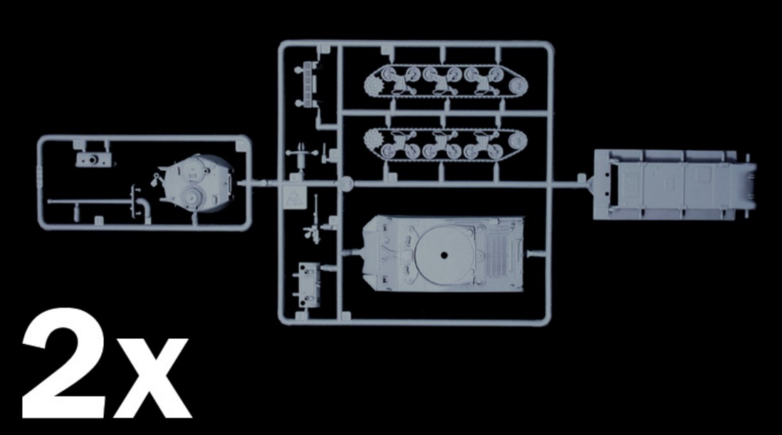 Italeri: 1/72 M4 A3 76mm - Fast Assembly Kit