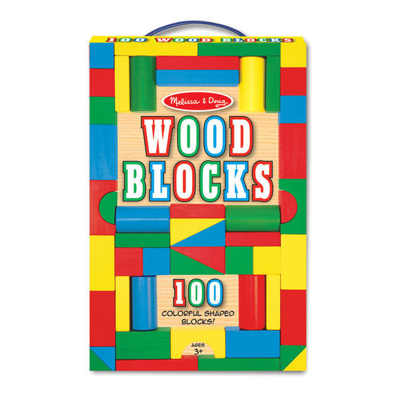 Melissa & Doug: Wood Blocks - 100-Piece Set image