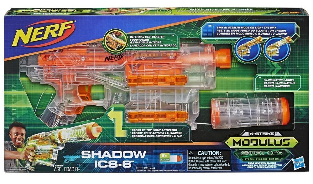 Nerf Modulus: Ghost Ops - Shadow ICS-6 Blaster image