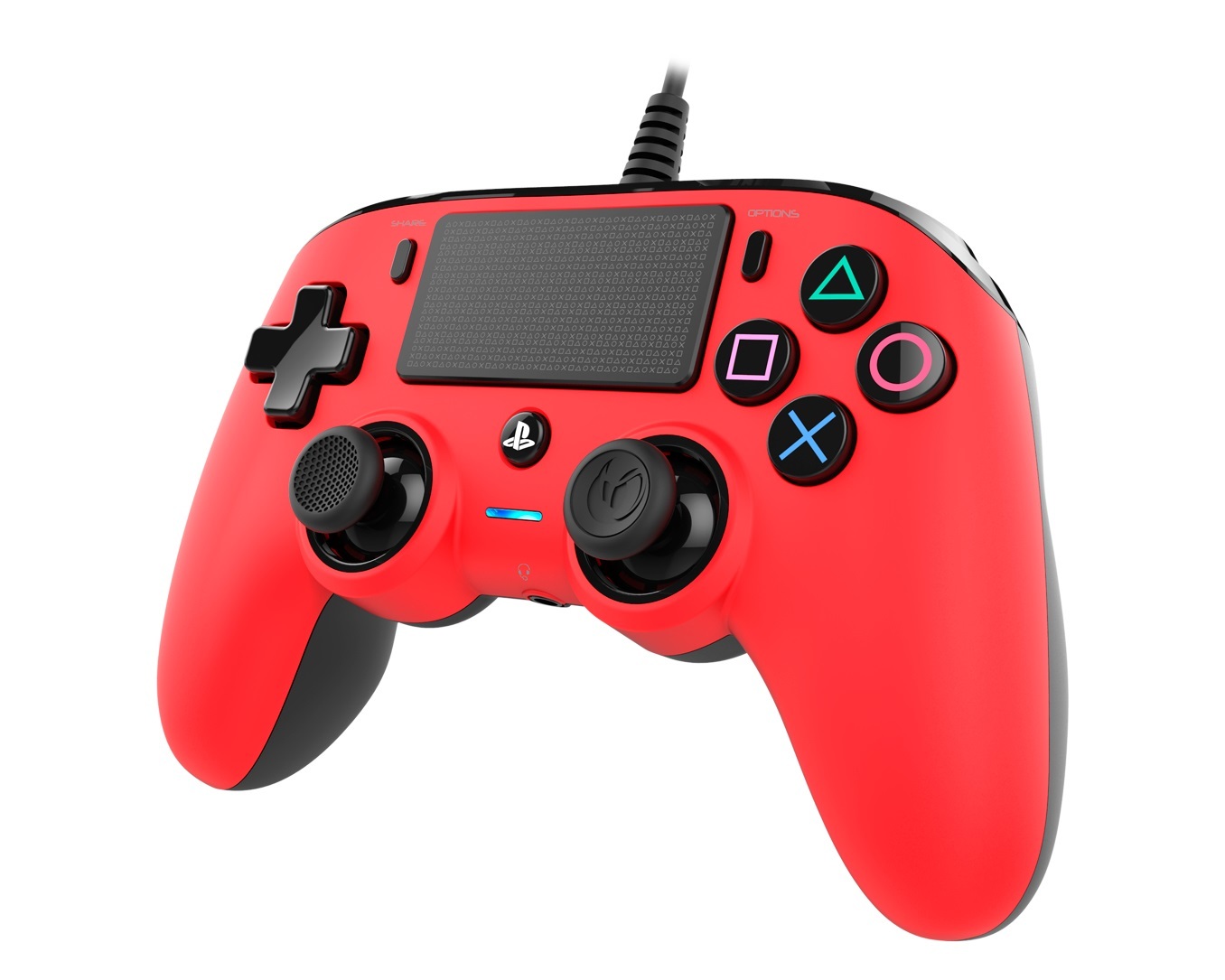 Nacon PS4 Wired Gaming Controller - Red for PS4 image
