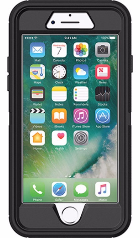 OtterBox Defender Case for iPhone 7/8 - Black