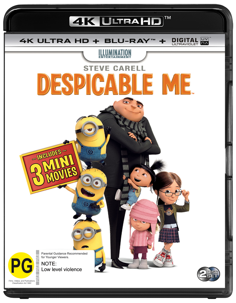 Despicable Me on Blu-ray, UHD Blu-ray