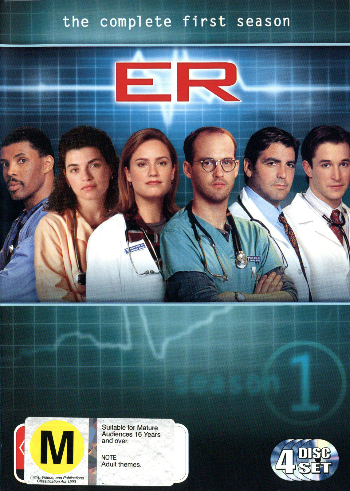 E.R. - The Complete 1st Season (4 Disc Set) on DVD image