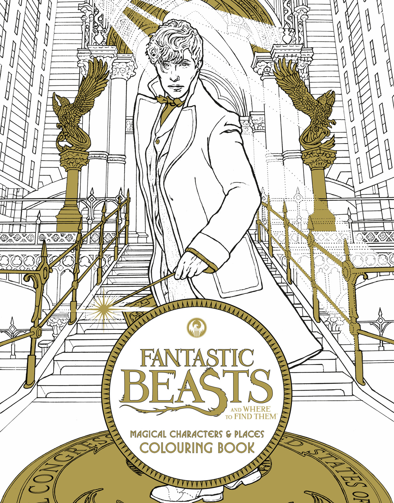 Fantastic Beasts and Where to Find Them: Magical Characters and Places Colouring Book image