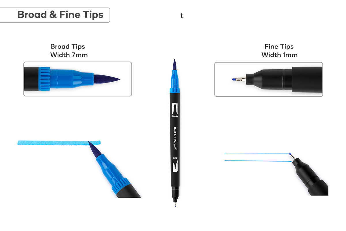 Dual Tip Markers (60 Piece Set) image