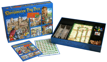 Carcassonne Big Box - base game & 4 expansions