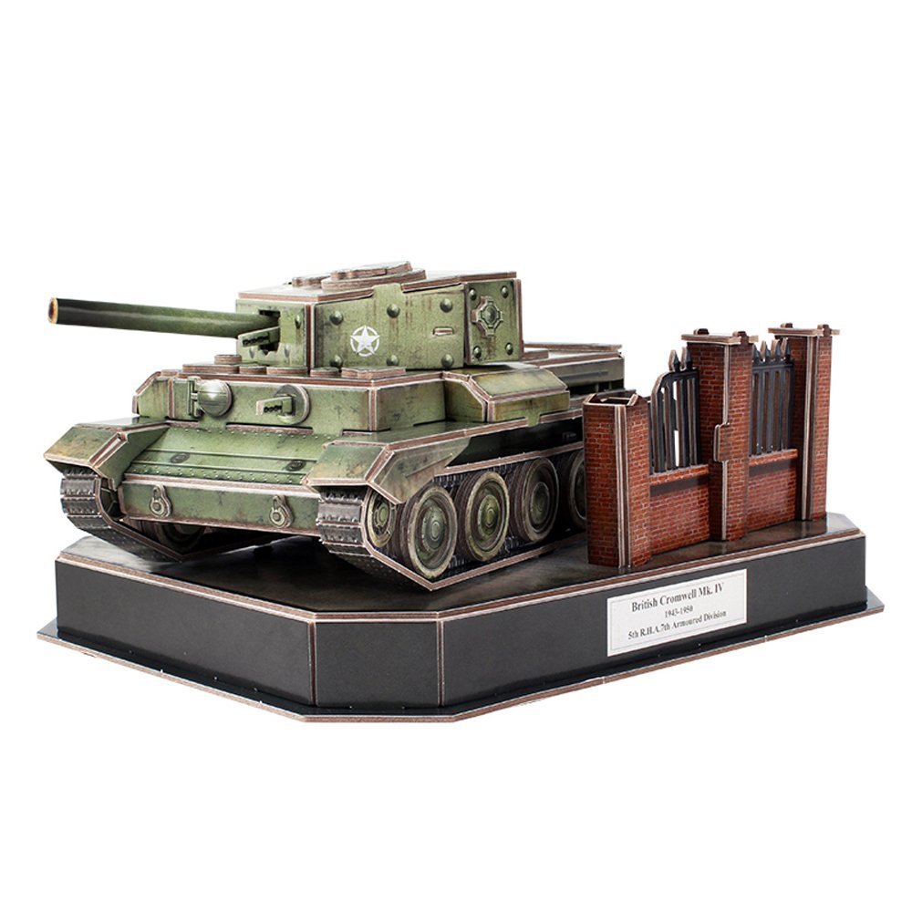 CubicFun: ArmiBuild - British Cromwell Mk. IV - 213 Piece 3D Puzzle image