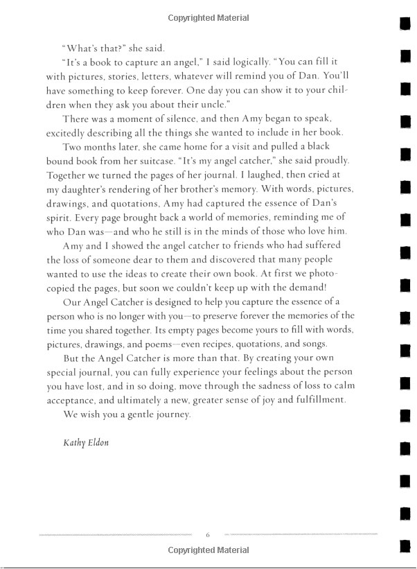 Angel Catcher Grieving Journal: A Journal of Loss and Remembrance by Amy Eldon Turteltaub image